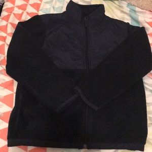 Boys full zip fleece jacket with two pockets.